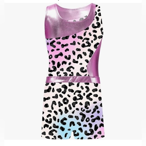 Other - NWT- Girls 12 -2 piece leopard print swimsuit⭐️ bodysuit, or gymnastics🔥 leotard